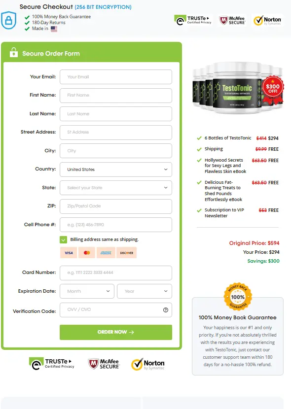 TestoTonic official website